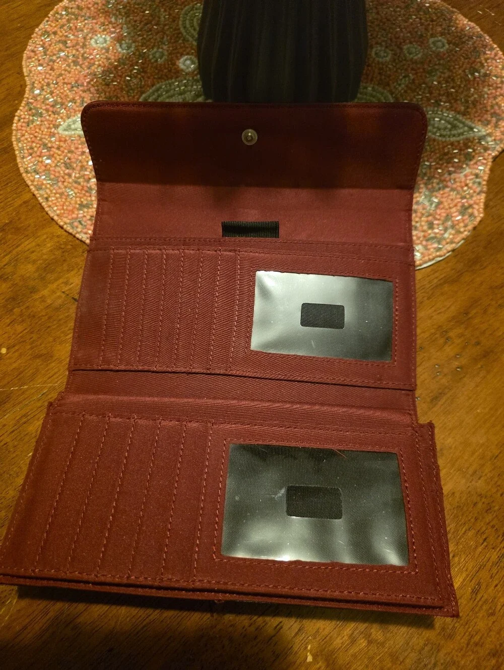 Tommy Hilfiger Black Leather Continental Wallet